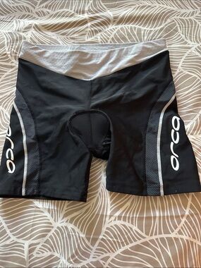 Women’s Black and Gray Triathlon/Running Shorts
